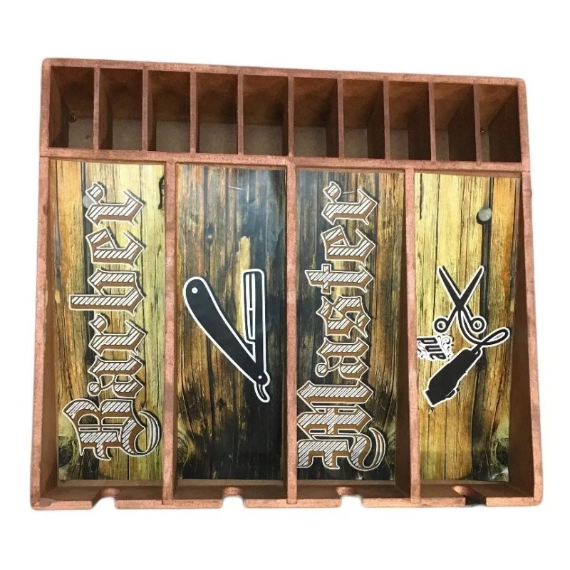 Artesanal Porta Maquinas Para Barberia