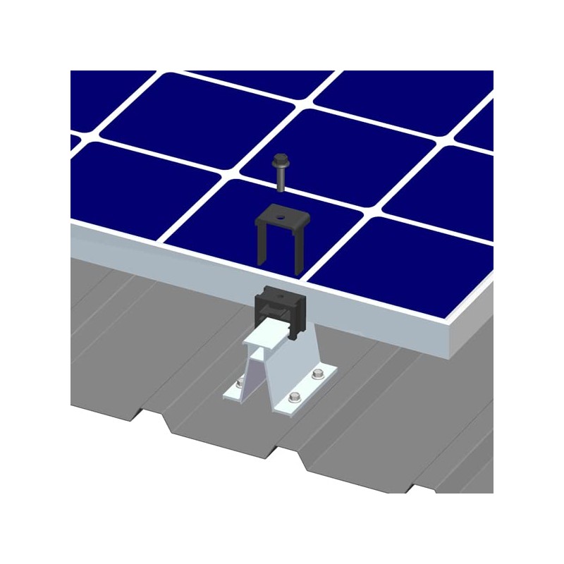 MageFoot End Clamp Solar Mounting Kit for Solar Installation on