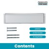 Keypak 10" (27cm) Door Letter Box - Adjustable Letterbox for