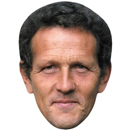 Monty Don (Smile) Celebrity Mask, Flat Card Face, Fancy Dress Mask