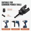 1/2” Drive Multi-Purpose Lineman Socket,with 1/4 Hex Shank,9/16" Slot
