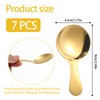 7PCS Gold Short Handle Spoons, Mini Gold Spoons, Mini Scoops