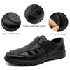 CMM Men Summer Leather Sandal Closed Toe Slippers Bussiness for