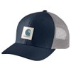 Carhartt Men's Rugged Flex Twill Mesh-Back Logo Patch Cap, Navy