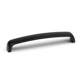Matt Black Kitchen Cupboard D Bar Handle 160mm Fixing Curved Cabinet Door Drawer Pull Wardrobe Furniture Replacement Upcycle Dark Hardware