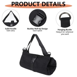Super Roll Tool Roll,Multi-Purpose Roll Up Tool Bag, Wrench Roll,Canvas Tool Organizer Bucket,Car First Aid Kit Wrap Roll Storage Case,Hanging Tool Zipper Carrier Tote,Car Camping Gear