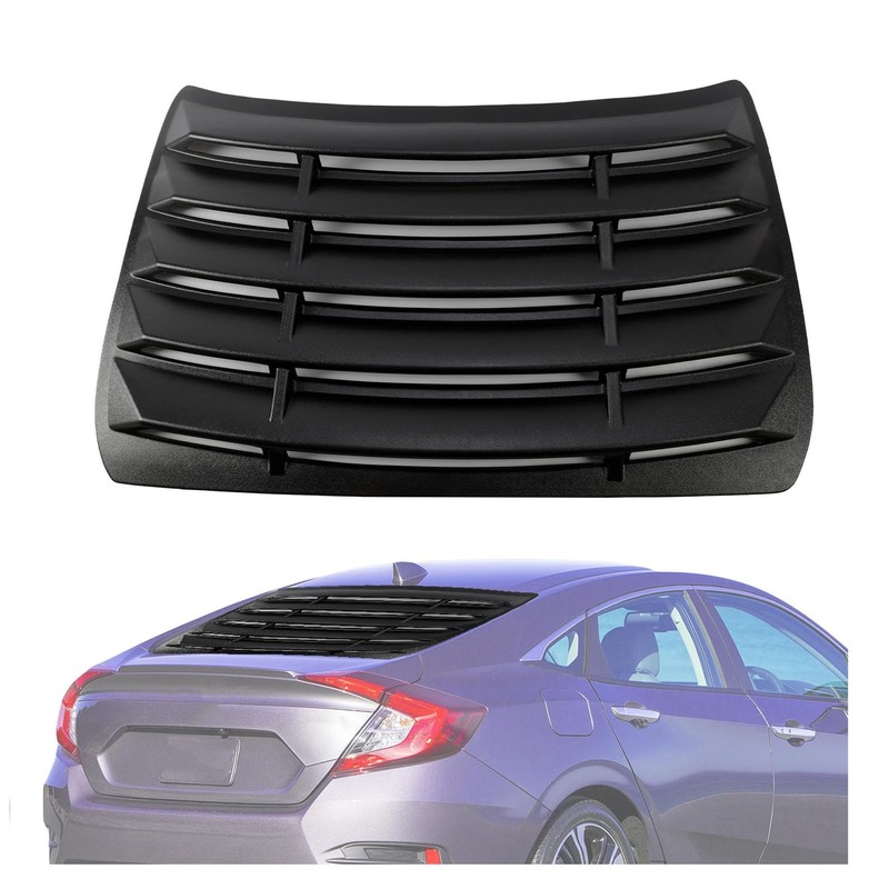 HECASA Rear Window Louver Compatible with 2016-2021 10th Gen Honda