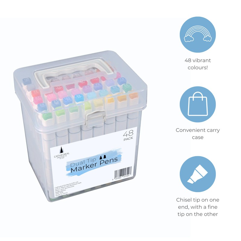 Cathedral Products Dual Tip Art Marker Pens Set | Vibrant