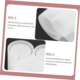 KONTONTY Storage Pen Holder Mold Multi-Purpose Brush Holder Making Epoxy Resin Cement Compatible