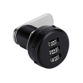 Cerradura Codificada de 3 Dígitos para Gabinete Cajón y Armario - Segura Fácil y Conveniente con Contraseña Aleación Zinc Plata Grosor 0.5~12mm (L=19)