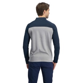 Three Sixty Six Golf Half Zip Pullover Men - Fleece Sweater Jacket - Mens Dry Fit Golf Shirts Deep Sea Blue