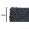 1 Inch PolyPro Rope - Soft Flat Hollow Braid (Black,