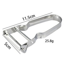 Peeler, Vegetable Peeler, Aluminium Handle, Stainless Steel Blade, Extra Sharp Straight Cut, Metal Colour 109 mm 6.0900