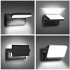 rosykite 3CCT LED Outdoor Wall Lights, 4800LM, 360° Adjustable, 3