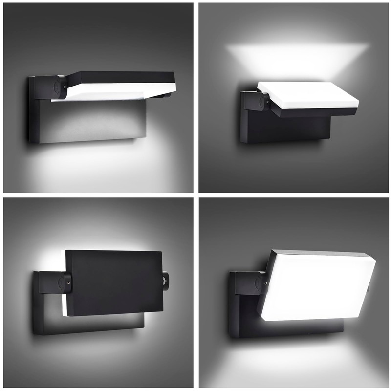 rosykite 3CCT LED Outdoor Wall Lights, 4800LM, 360° Adjustable, 3
