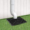 Rain Gutter Downspout Extensions, 9in X 9in Catch Basin Drain