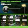 Jefedana Solar Lights for Outdoor Garden: IP65 Waterproof Solar Lights