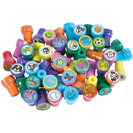 Rhode Island Novelty Assorted Stampers - 50 Pc Kids Stamp Assortment