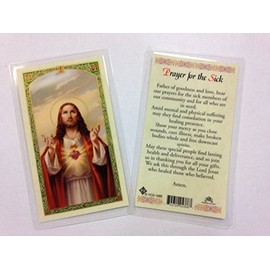 Holy Prayer Cards for The Prayer to The Sick Set of 2 in English