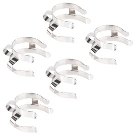 FunChem Metal Joint Clips, 5 pcs Keck Clamp 24 mm Keck Clip #24 Metal Clips for Lab 24/40 Ground Joint Lab Accessory