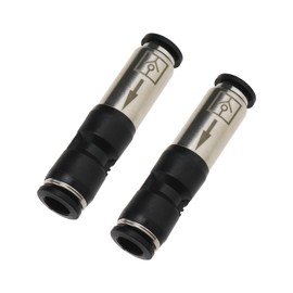 The Lord of the Tools 2Pcs 8mm Quick-Plug Type One-Way Check Valve Flow Pneumatic Check Valve Air Compressed Check Valve Connectors Push to Connect Air Tube