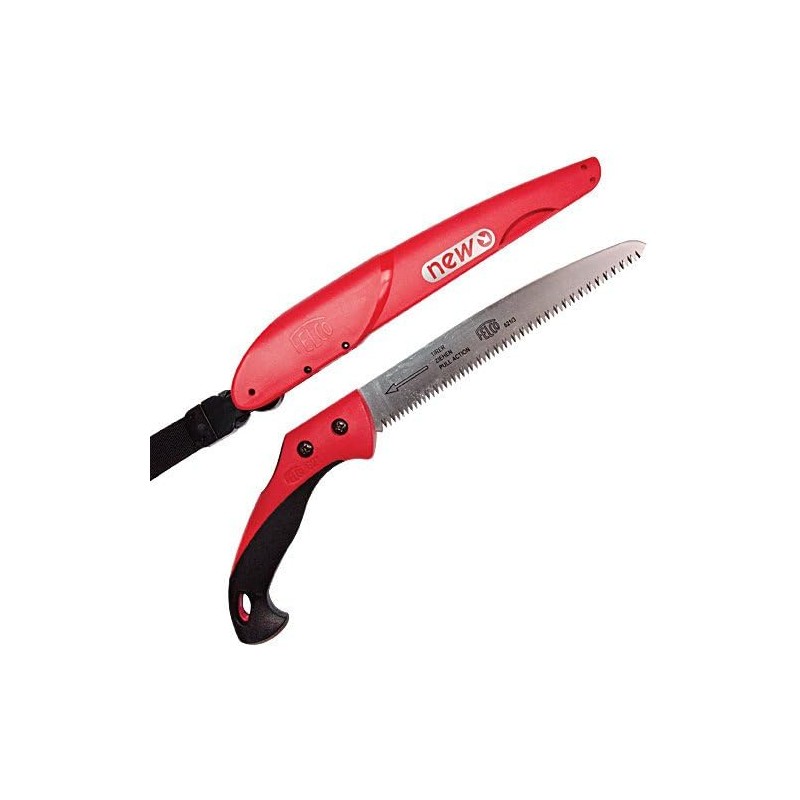 FELCO Model 621 Pruning Saw with Sheath, 9.5-inch Straight Blade