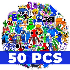 Rainbow Friends Stickers for Kids,Cute Stickers,Waterproof Cartoon Stickers for Laptop for Water Bottle,Suitcase,Computer,Phone Stickers,DIY Graffiti Sticker ,Funny Unique Stickers for Boys Girls