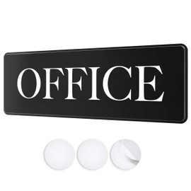 ASSURED SIGNS Office Door Sign - 9" by 3" - Professional Office Signs for Door, Wall, Window or Cubicle - Ideal For Home or Workplace