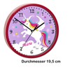 CreaDesign, WU-02-1034-05 Unicorn Purple Wall Clock for Children's Room, Customisable