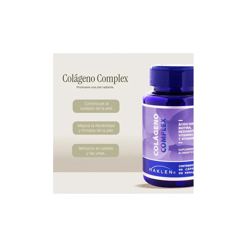 Colágeno Complex Mujer | 90 Cápsulas De 590mg | Maklen