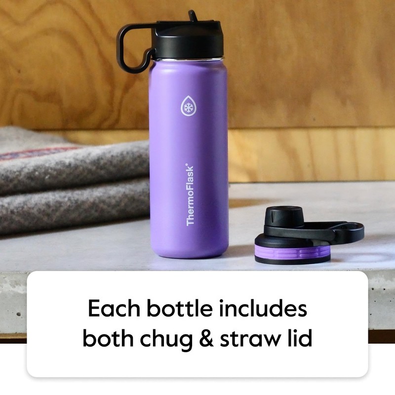 ThermoFlask 24 oz Double Wall Vacuum Insulated Stainless Steel Water