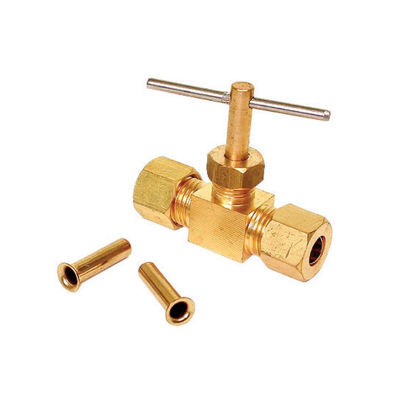 Dial Manufacturing 1732-8402 1/4" Comp Straight Needle Valve