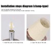 6Pcs Chandelier Lamp Shades, Modern E14 Clip On Natural Burlap