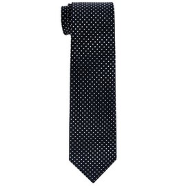Retreez Modern Mini Polka Dots Woven Boy's Tie (8-10 years) - Black with White Dots