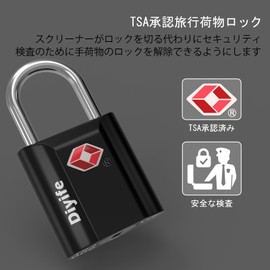 TSA Lock [4 Keys] Diyife Padlock for Small Suitcases, Bag Lock, Outdoor Rustproof Suitcase Lock for International Travel, School, Office, Company, Travel, Security Goods (Black, 2 Pack)
