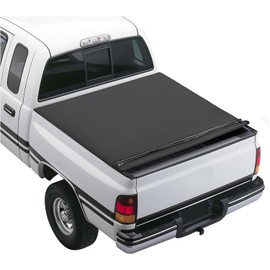 Kojem Soft Roll-Up 6.5ft Tonneau Cover Compatible with 1994-2002 Dodge Ram 1500 2500 3500 with 6.5' Bed Truck Fits Fleetside Styleside Models Only Trunk Bed Cover Black Powder Coated