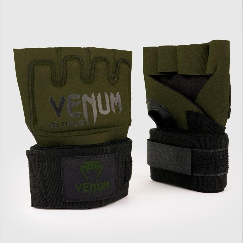 Venum Men's Kontact Gel Glove Wraps, Khaki/Black, S