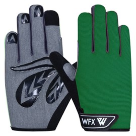 WFX Kids Work Gloves Youth Boys Gardening Gloves, Garden Utility Grips Full Finger Work with Children Ages 8-12 Working (Green Grass, S (6-8) Years Kid)