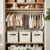 DECOMOMO Storage Bins, Cube Storage Bin with Labels, Fabric Storage