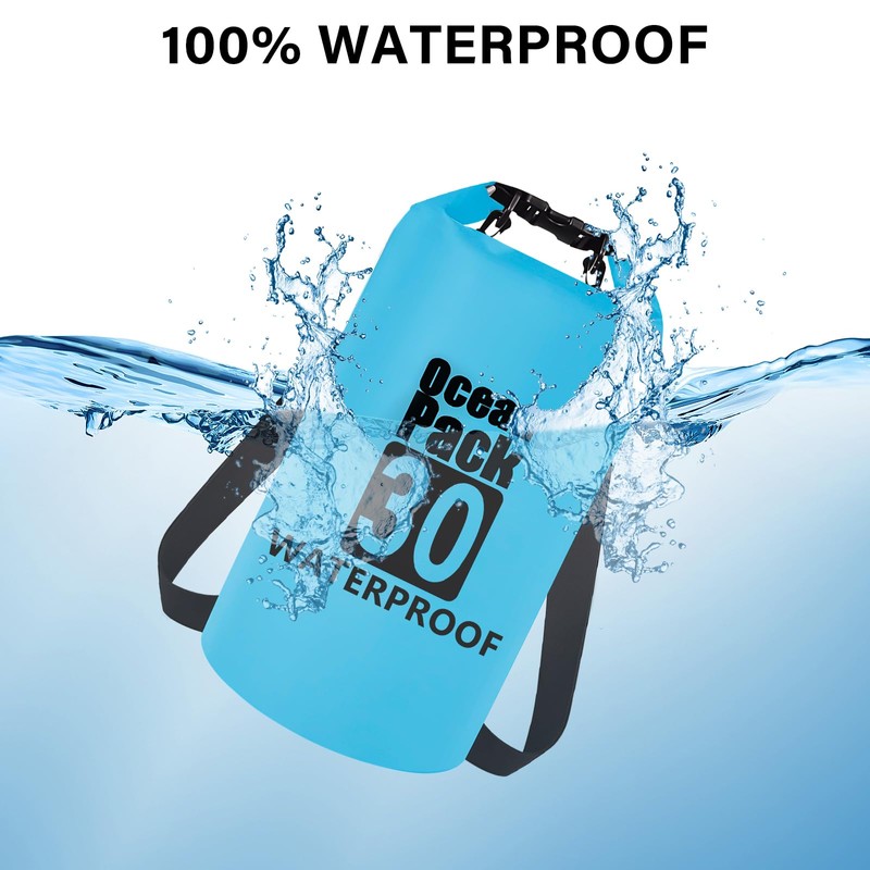 Invool Dry Bag, 5L/10L/20L/30L Waterproof Dry Bag, Dry Sack with