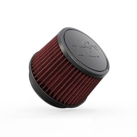 K&N Filtro de Aire Universal de Alto Flujo RU-2510, Brida 4 in, Altura 3.5 in
