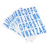 sourcing map 10pcs Blue Alphabet Letters Sticky Letters PVC Vinyl