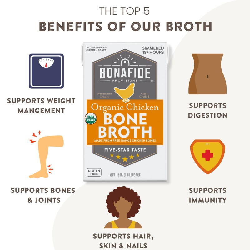 Bonafide Provisions Fresh Organic Chicken Bone Broth, 16.9oz - 6