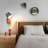 Modern Wall Lamp with Plug in Cord, Dark Grey Stylish
