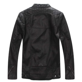 LJYH Boys' Faux Soft Leather Jackets Children Biker Outerwear Coats Black 9/10yrs