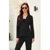 Women's 2 Piece Suits Business Casual Outfits Long Sleeve Solid