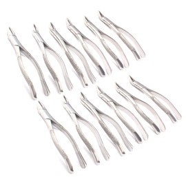 OdontoMed2011® Set Of 12 Dental Extracting Forceps #150 Dental Extraction Instruments ODM