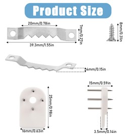 40 PCS No Damage Wall Picture Hanger, Picture Hanging Kit, Sawtooth Picture Frame Hangers and Invisible Nail Hangers, No Damage Picture Hangers for Hard Wall, Brick Wall Hanging Picture Frame, Canvas