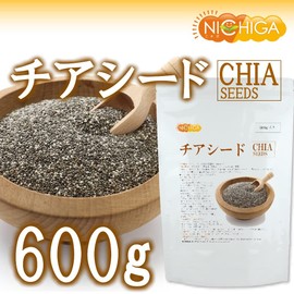 CHIA SEEDS 21.3 oz (600 g) [Domestic Sterilization] Tested for Residual Pesticides, Contains Linoleic Acid, 01] NICHIGA