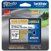 Brother Genuine P-Touch TZE-FX231 Tape, 1/2" (0.47") Wide Flexible-ID Laminated